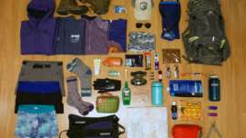 the 10 essentials, the ten essentials, hiking gear, gear flat lay